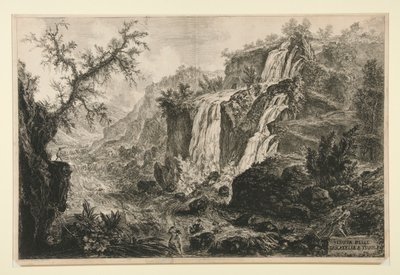 Vista de las Pequeñas Cascadas de Tivoli, de Vedute di Roma de Giovanni Battista Piranesi