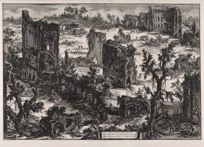 Veduta delle Terme di Tito (Vista de las Termas de Tito), de Vedute di Roma (Vistas de Roma) de Giovanni Battista Piranesi