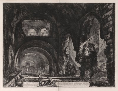 Vista interior de la Villa de Mecenas de Giovanni Battista Piranesi