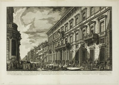 Vista a lo largo de la Via del Corso del Palazzo dell