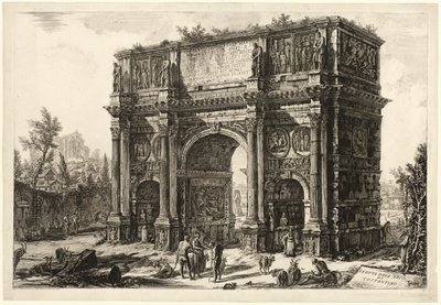 Vista del Arco de Constantino, de Vistas de Roma de Giovanni Battista Piranesi