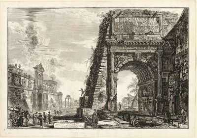 Vista del Arco de Tito, de Vistas de Roma de Giovanni Battista Piranesi