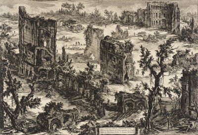 Vista de los Baños de Tito, c.1775 de Giovanni Battista Piranesi