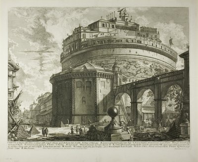 Vista del Mausoleo del Emperador Adriano (ahora llamado Castel Sant