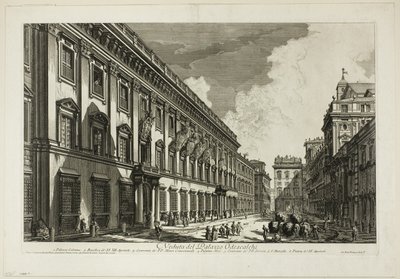 Vista del Palazzo Odescalchi, de Vistas de Roma de Giovanni Battista Piranesi