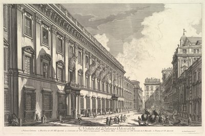 Vista del Palazzo Odeschali, de Vedute di Roma Vistas Romanas de Giovanni Battista Piranesi