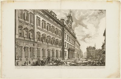 Vista del Palazzo di Montecitorio, de Vistas de Roma de Giovanni Battista Piranesi