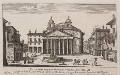 Vista del Panteón, c.1778-92 (aguafuerte) de Giovanni Battista Piranesi