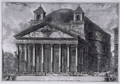 Vista del Panteón de Agripa de Giovanni Battista Piranesi