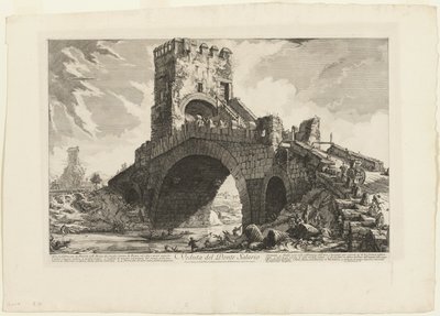Vista del Ponte Salario, de Vistas de Roma de Giovanni Battista Piranesi