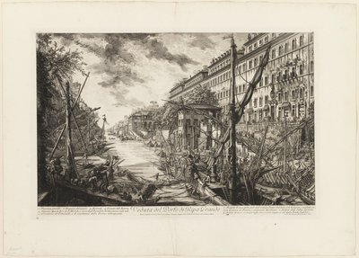Vista del puerto de Ripa Grande, de Vistas de Roma de Giovanni Battista Piranesi