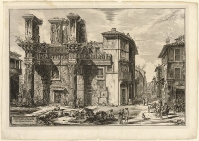 Vista de los Restos del Foro de Nerva, de Vistas de Roma de Giovanni Battista Piranesi