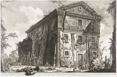 Vista del Templo de Baco, 1760-78 de Giovanni Battista Piranesi
