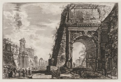 Vistas de Roma: El Arco de Tito, 1776 de Giovanni Battista Piranesi