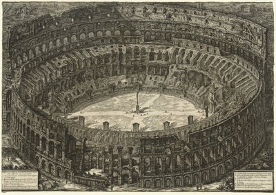 Vistas de Roma: El Coliseo, 1776 de Giovanni Battista Piranesi
