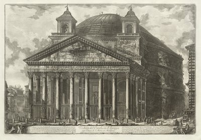 Vistas de Roma: El Panteón de Giovanni Battista Piranesi