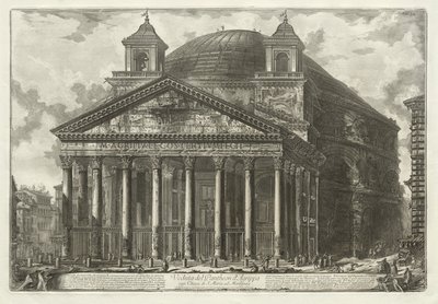 Vistas de Roma: El Panteón, 1761 de Giovanni Battista Piranesi