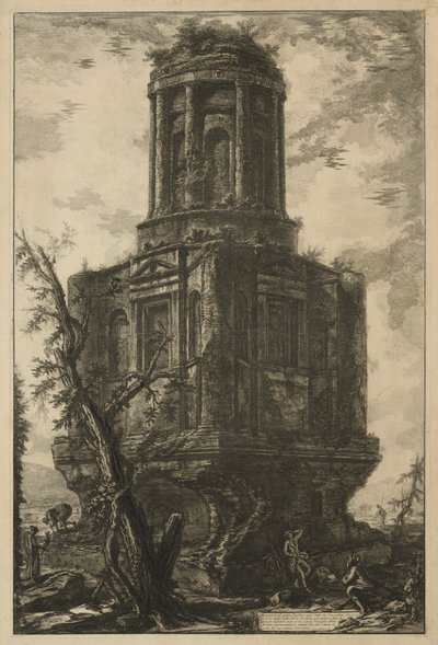 Vistas de Roma: La tumba, llamada La Connocchia, 1776 de Giovanni Battista Piranesi