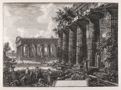 ¿Vista de algunas de las columnas de la fachada opuesta? la de la placa anterior de Giovanni Battista Piranesi