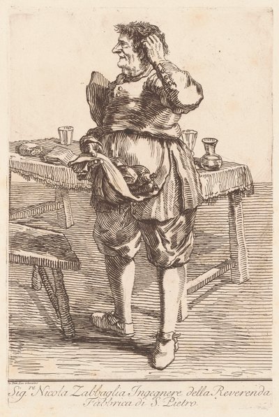 Sig. Nicola Zabbaglia de Giovanni Battista Piranesi, after Pier Leone Ghezzi