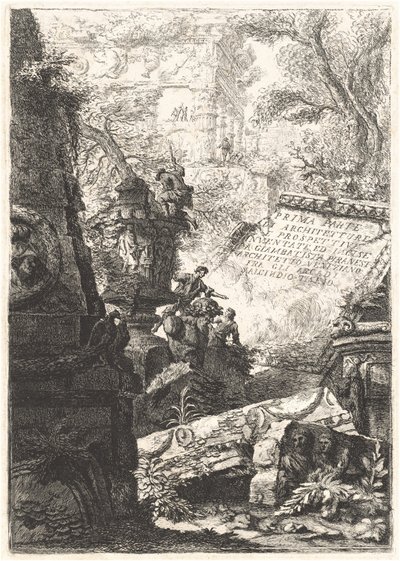 Prima Parte; Grotteschi; Carceri; Algunas Vistas ...; Trofeos de Octaviano Augusto de Giovanni Battista Piranesi and Francesco Piranesi
