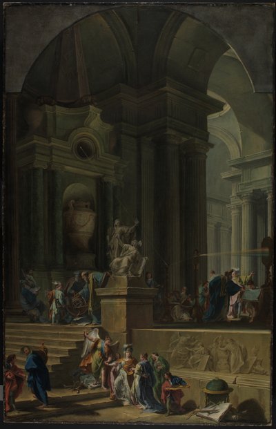 Monumento alegórico a Sir Isaac Newton de Giovanni Battista Pittoni