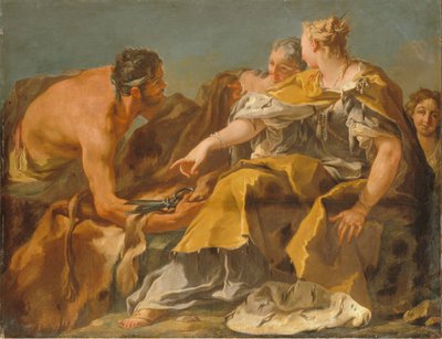 Dido construyendo Cartago de Giovanni Battista Pittoni