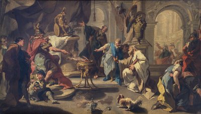 Aníbal jurando enemistad eterna a los romanos, c.1723 de Giovanni Battista Pittoni