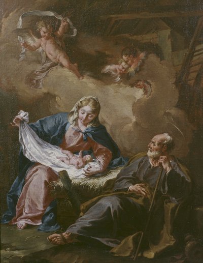 Sagrada Familia c.1730-40 de Giovanni Battista Pittoni