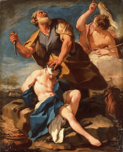 El Sacrificio de Isaac (óleo sobre lienzo) de Giovanni Battista Pittoni