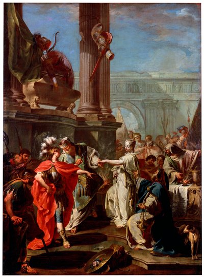 El sacrificio de Políxena, 1730s de Giovanni Battista Pittoni the Younger