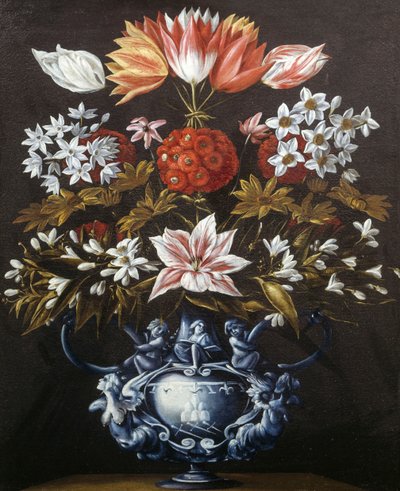 Jarrón con flores de Giovanni Battista Recco