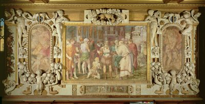La Unificación del Estado (detalle) de Giovanni Battista Rosso Fiorentino