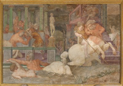 La educación de Aquiles de Giovanni Battista Rosso Fiorentino