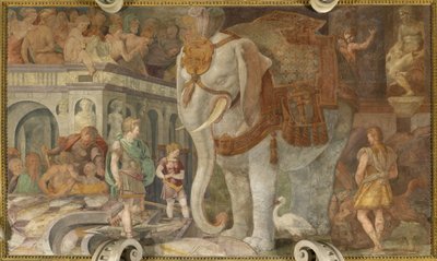 El elefante real de Giovanni Battista Rosso Fiorentino