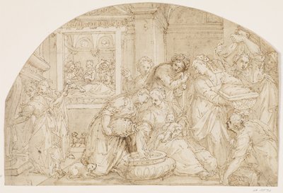 Nacimiento de María de Giovanni Battista Rovere