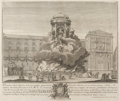 El Consejo de los Dioses, para el festival "Chinea" de Giovanni Battista Sintes probably after Nicola Michetti