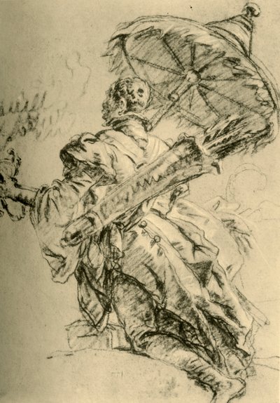 Un moro con carcaj y sombrilla, 1752, 1928 de Giovanni Battista Tiepolo