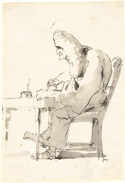 Un Abogado Veneciano en su Escritorio de Giovanni Battista Tiepolo