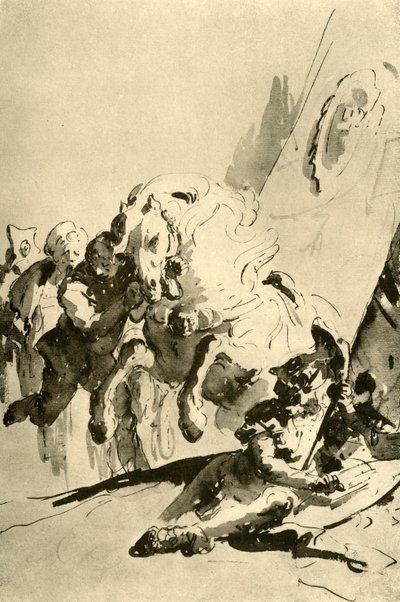 Alejandro y Bucéfalo, mediados del siglo XVIII, 1928 de Giovanni Battista Tiepolo