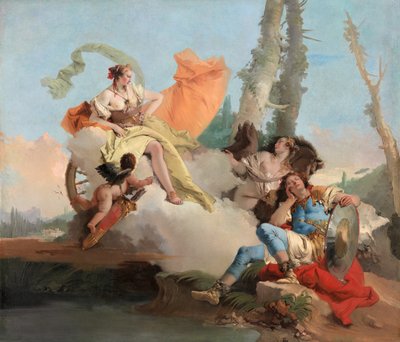 Armida encuentra al Rinaldo dormido, 1742-45 de Giovanni Battista Tiepolo