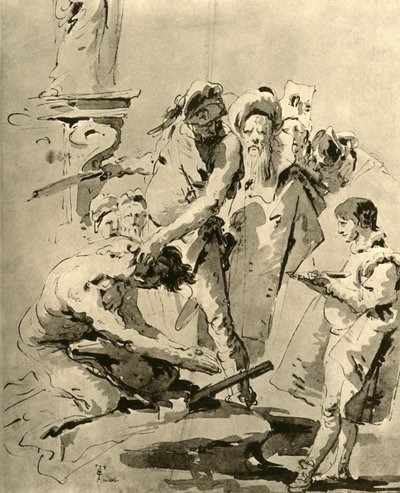 Decapitación de un santo, mediados del siglo XVIII, 1928 de Giovanni Battista Tiepolo
