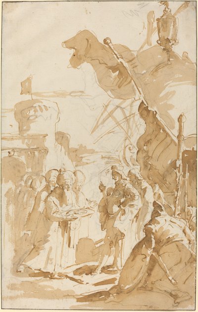 Capitulación de una ciudad de Giovanni Battista Tiepolo