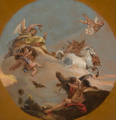 El carro de la Aurora. Alrededor de 1734 de Giovanni Battista Tiepolo