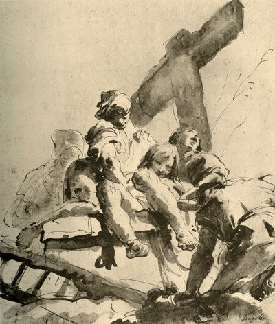 Descendimiento de la cruz, mediados del siglo XVIII, 1928 de Giovanni Battista Tiepolo