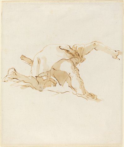 Figura en una nube de Giovanni Battista Tiepolo