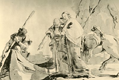 Huida a Egipto, antes de 1752, 1928 de Giovanni Battista Tiepolo