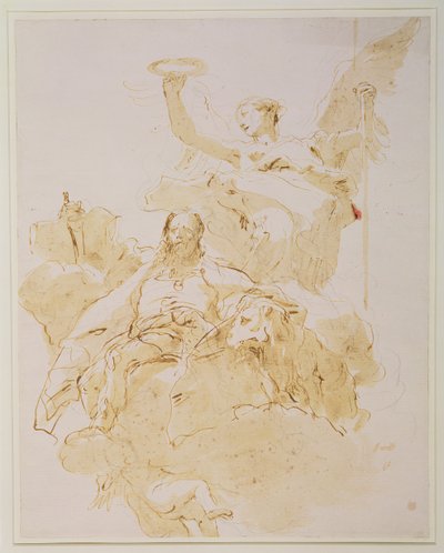 Glorificación de la familia Porto, c.1755-60 de Giovanni Battista Tiepolo
