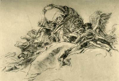 Dios Padre y Ángeles, c1754, 1928 de Giovanni Battista Tiepolo
