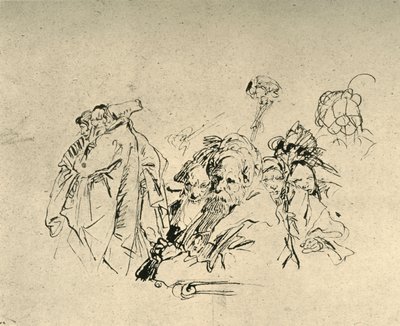 Grupo de Orientales, mediados del siglo XVIII, 1928 de Giovanni Battista Tiepolo